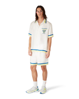 Tennis Club Short Sleeve Silk Shirt
