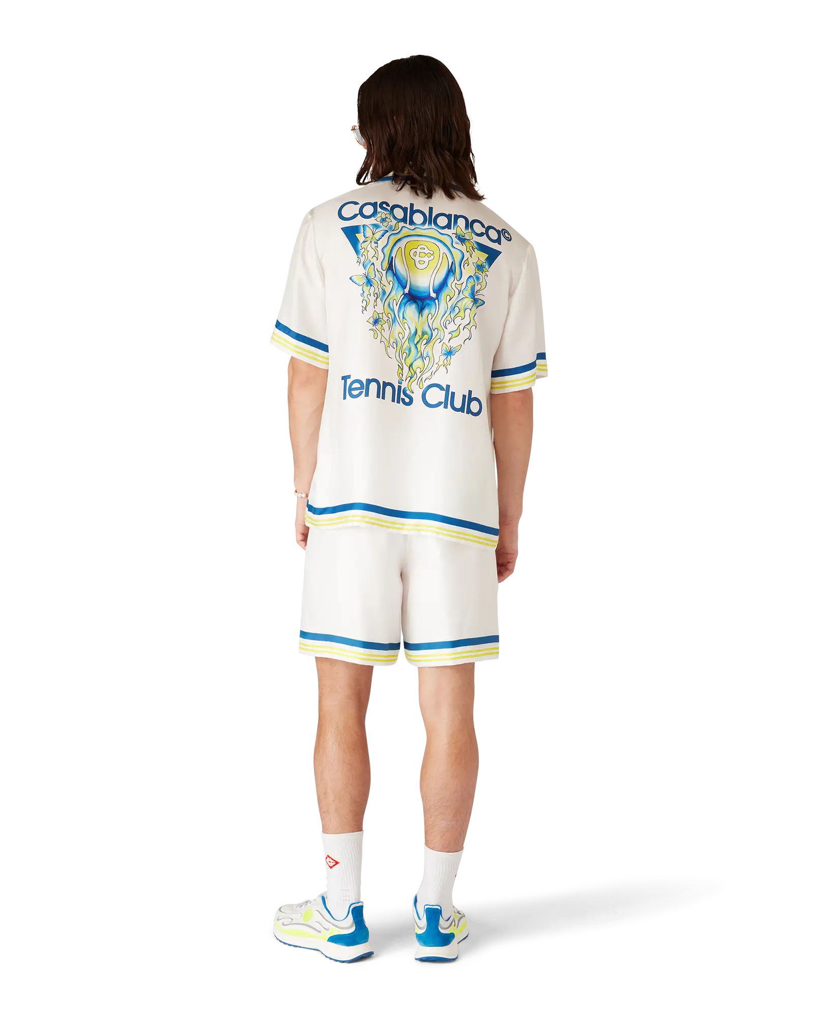Tennis Club Short Sleeve Silk Shirt
