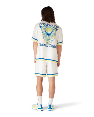 Tennis Club Short Sleeve Silk Shirt