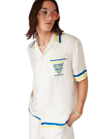 Tennis Club Short Sleeve Silk Shirt