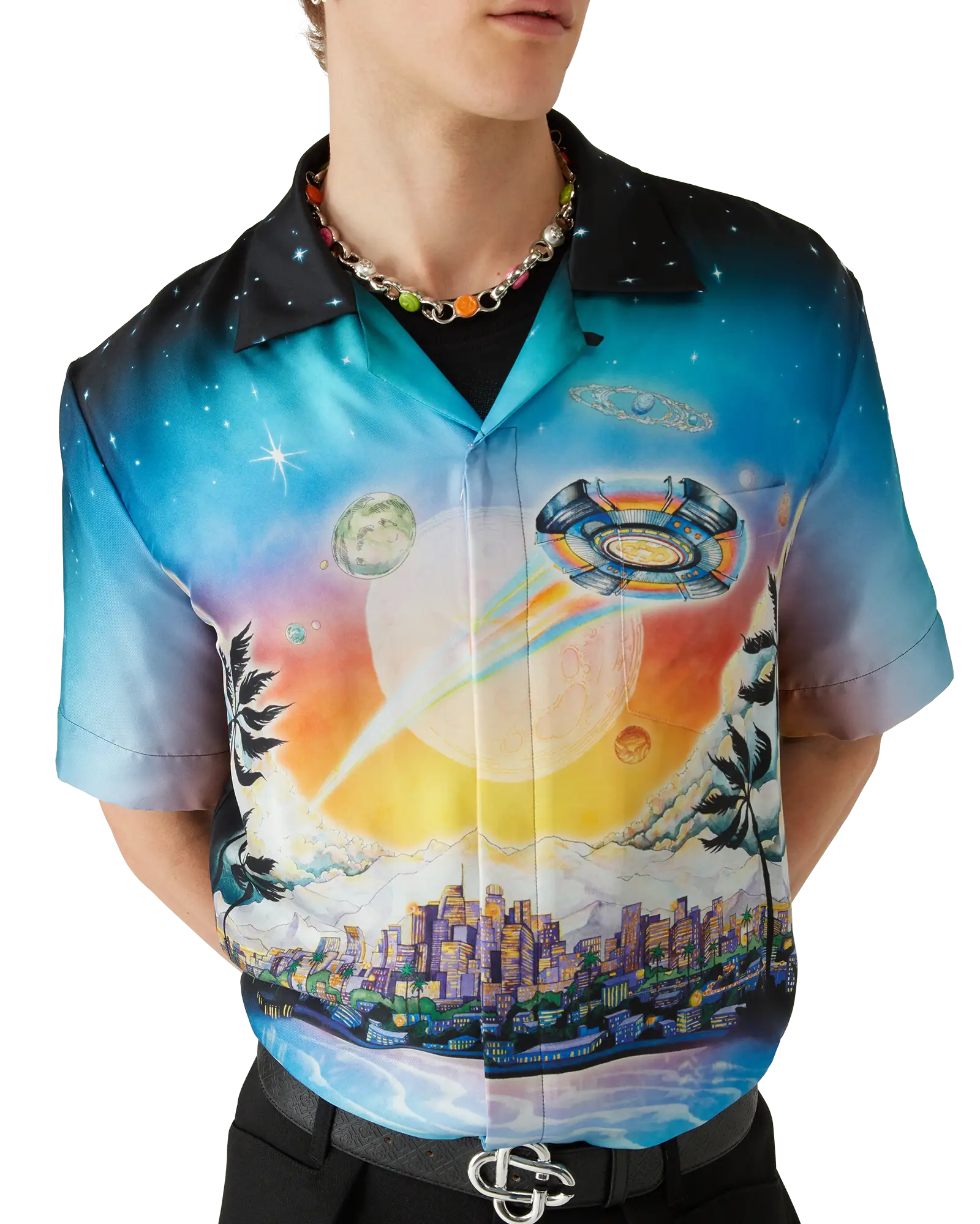 La Prémonition Short Sleeve Silk Shirt