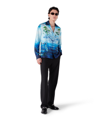 Lost Atlantis Long Sleeve Silk Shirt