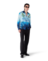 Lost Atlantis Long Sleeve Silk Shirt