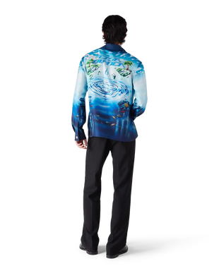 Lost Atlantis Long Sleeve Silk Shirt