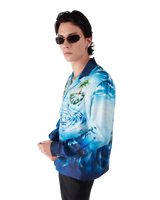 Lost Atlantis Long Sleeve Silk Shirt