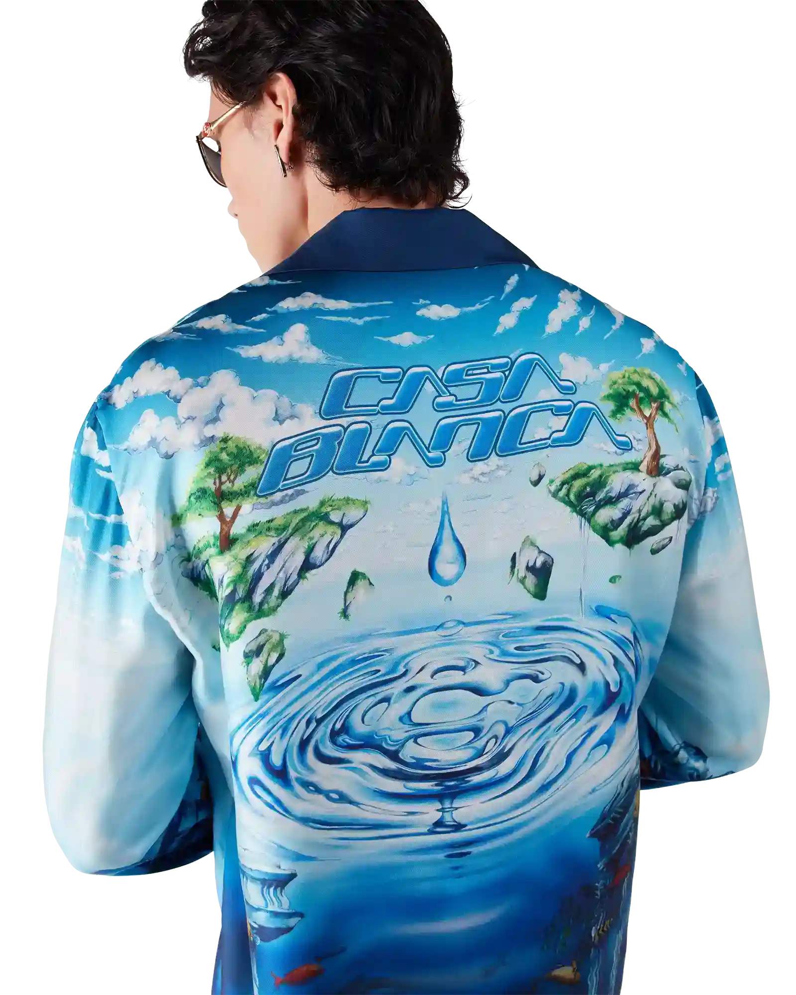 Lost Atlantis Long Sleeve Silk Shirt