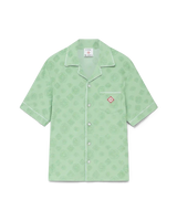 Towelling Monogram Short Sleeve Shirt