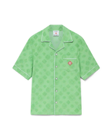Towelling Monogram Short Sleeve Shirt