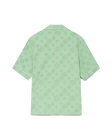 Towelling Monogram Short Sleeve Shirt