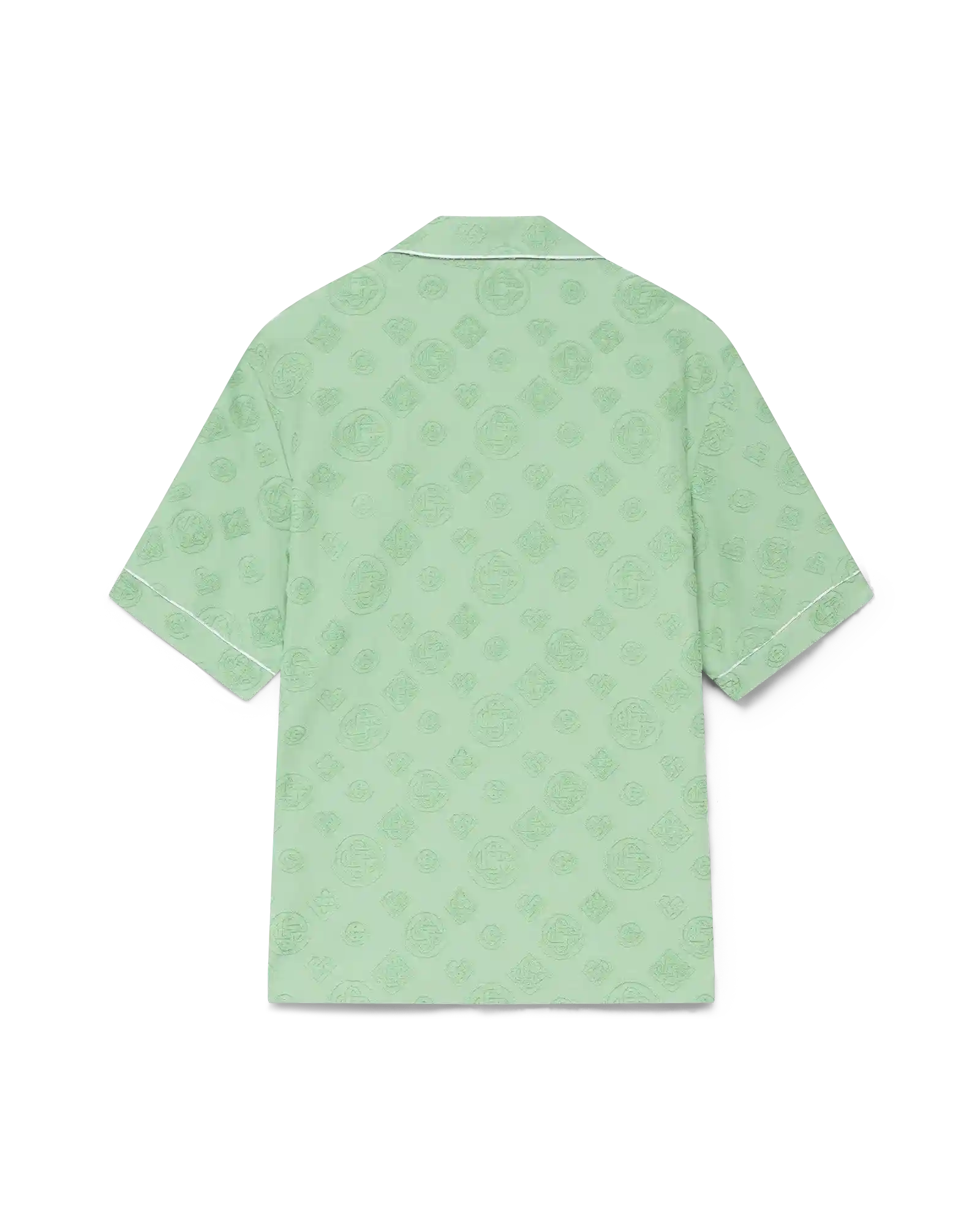 Towelling Monogram Short Sleeve Shirt