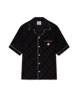 Towelling Monogram Short Sleeve Shirt