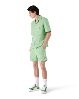 Towelling Monogram Short Sleeve Shirt