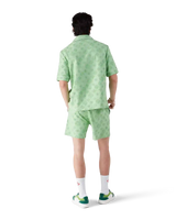 Towelling Monogram Short Sleeve Shirt