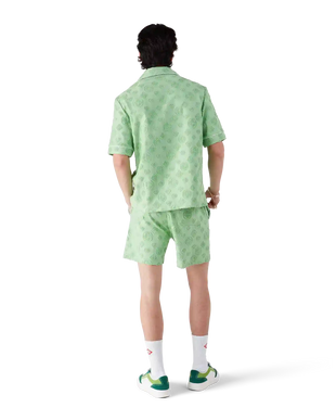 Towelling Monogram Short Sleeve Shirt