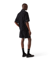 Towelling Monogram Short Sleeve Shirt