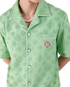 Towelling Monogram Short Sleeve Shirt