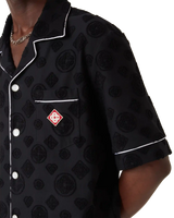 Towelling Monogram Short Sleeve Shirt