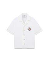 White Short Sleeve Towelling Shirt