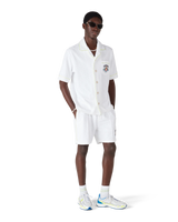 White Short Sleeve Towelling Shirt
