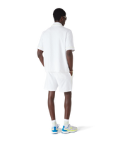 White Short Sleeve Towelling Shirt