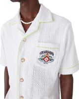 White Short Sleeve Towelling Shirt