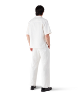 White Monogram Short Sleeve Shirt