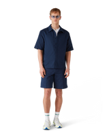 Navy Monogram Short Sleeve Shirt