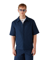 Navy Monogram Short Sleeve Shirt