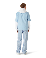 Light Blue Monogram Short Sleeve Shirt