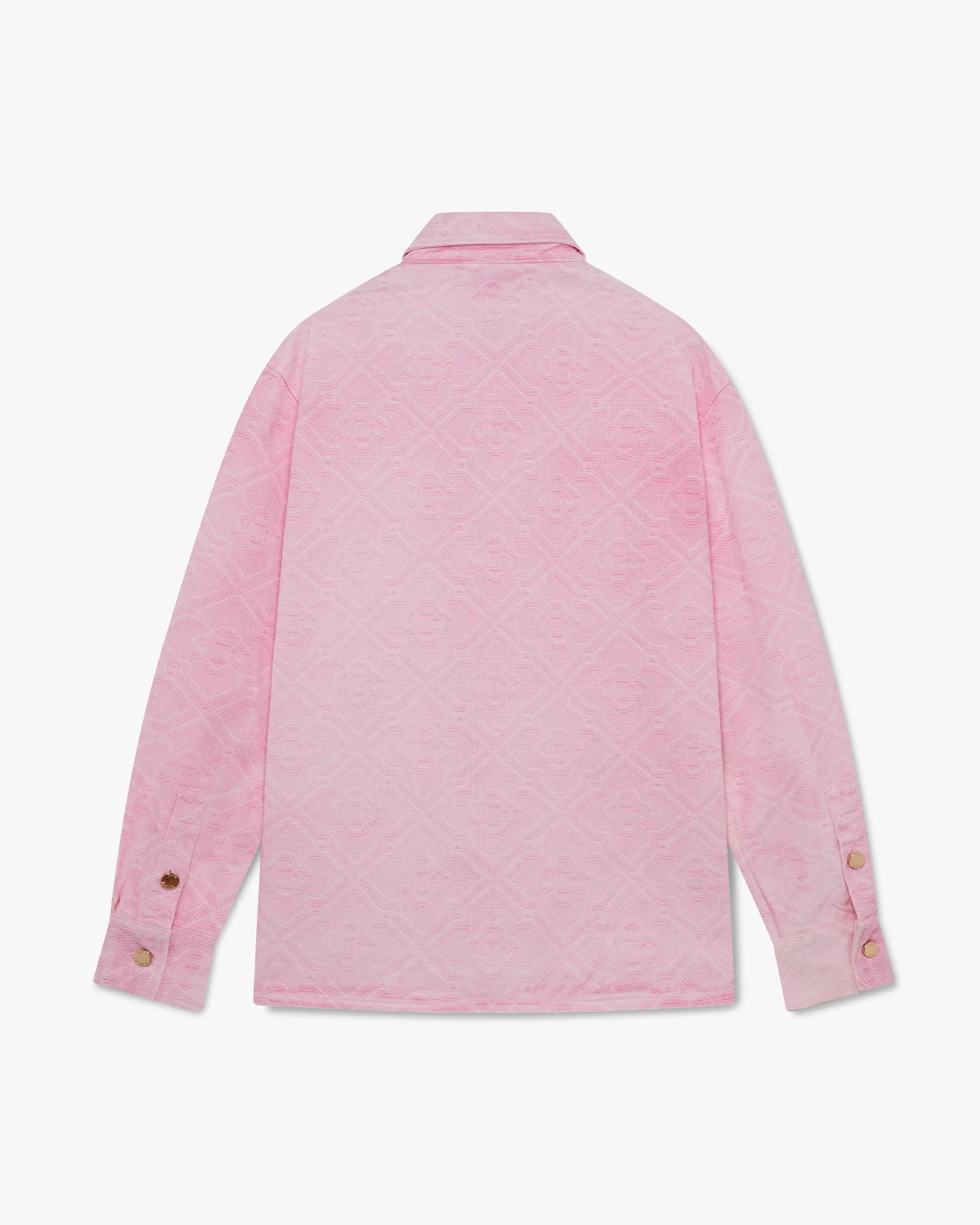 Pink Laser Denim Shirt