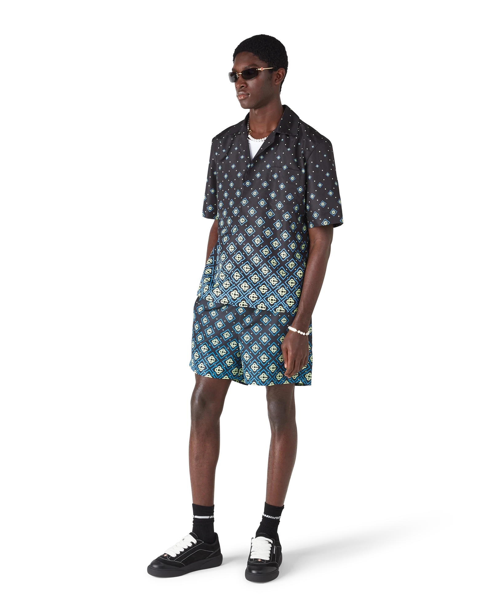 Degrade Monogram Short Sleeve Swimwear