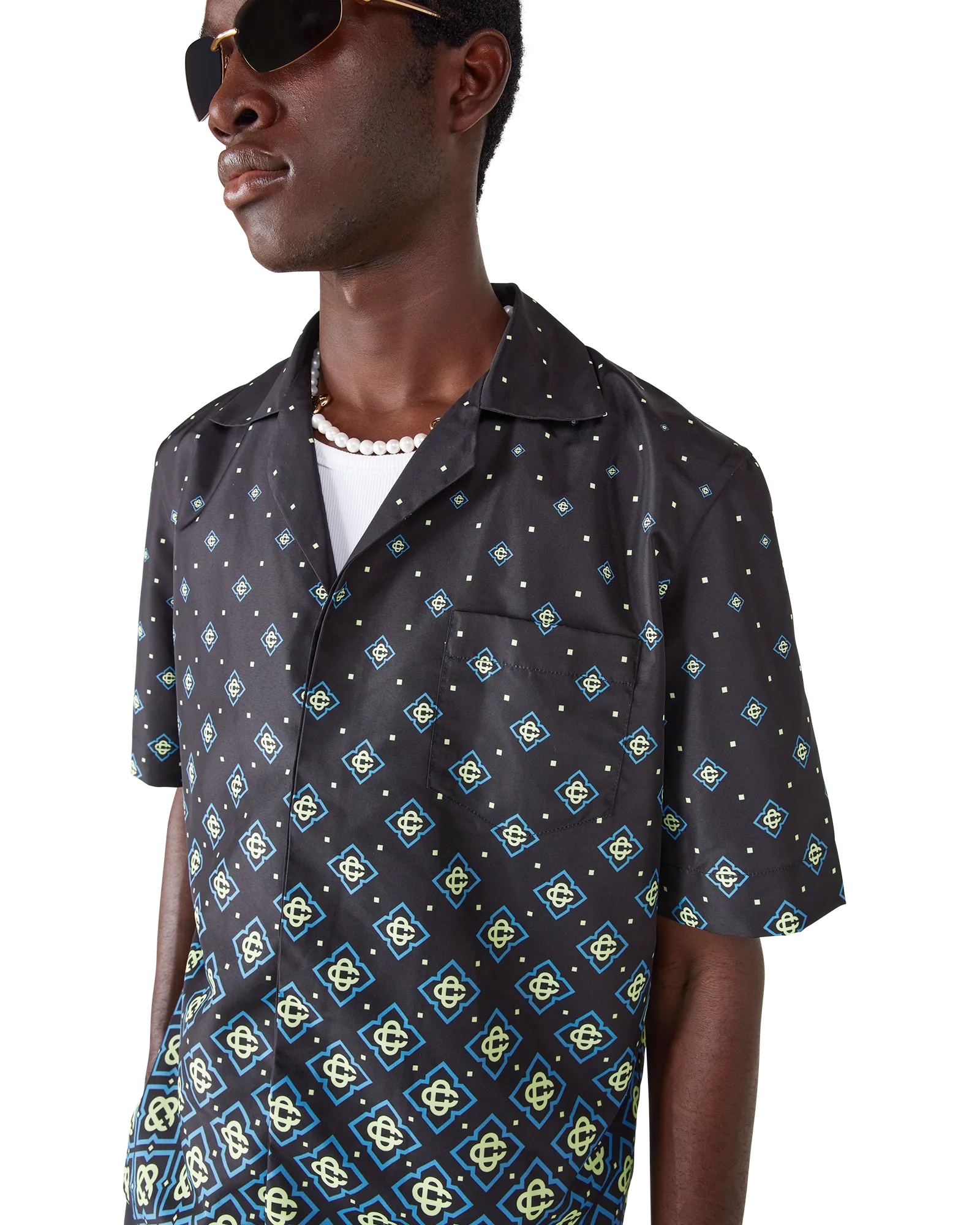 Degrade Monogram Short Sleeve Swimwear