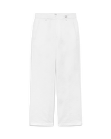 White Monogram Chino Trousers