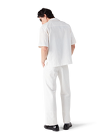 White Monogram Chino Trousers