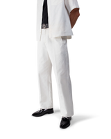 White Monogram Chino Trousers