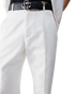 White Monogram Chino Trousers