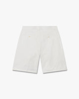 White Monogram Shorts