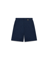 Navy Monogram Shorts