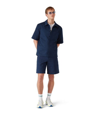 Navy Monogram Shorts