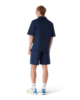 Navy Monogram Shorts