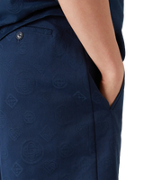 Navy Monogram Shorts