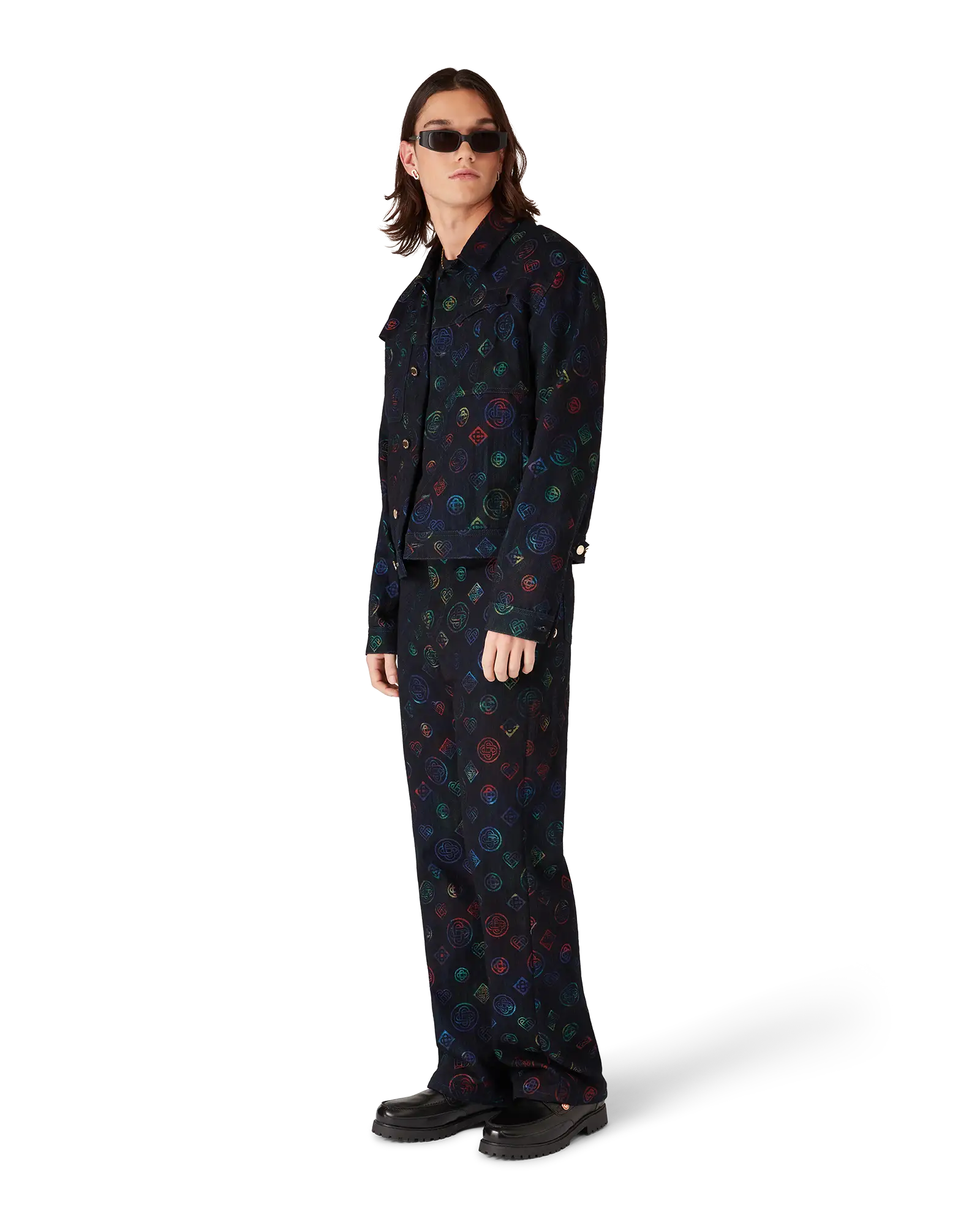 Heatmap Monogram Denim Jeans