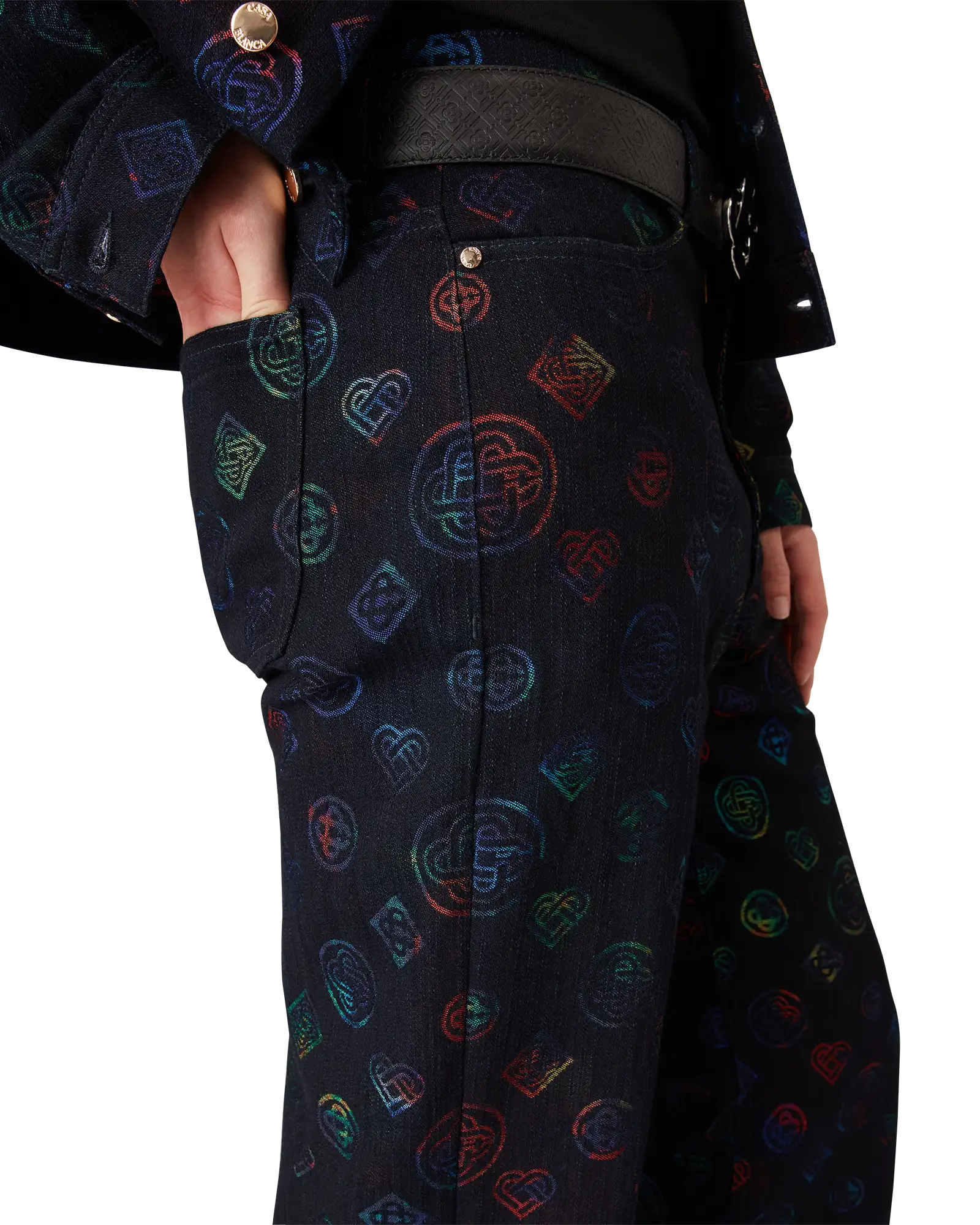 Heatmap Monogram Denim Jeans