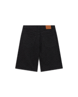 Laser Monogram Denim Shorts