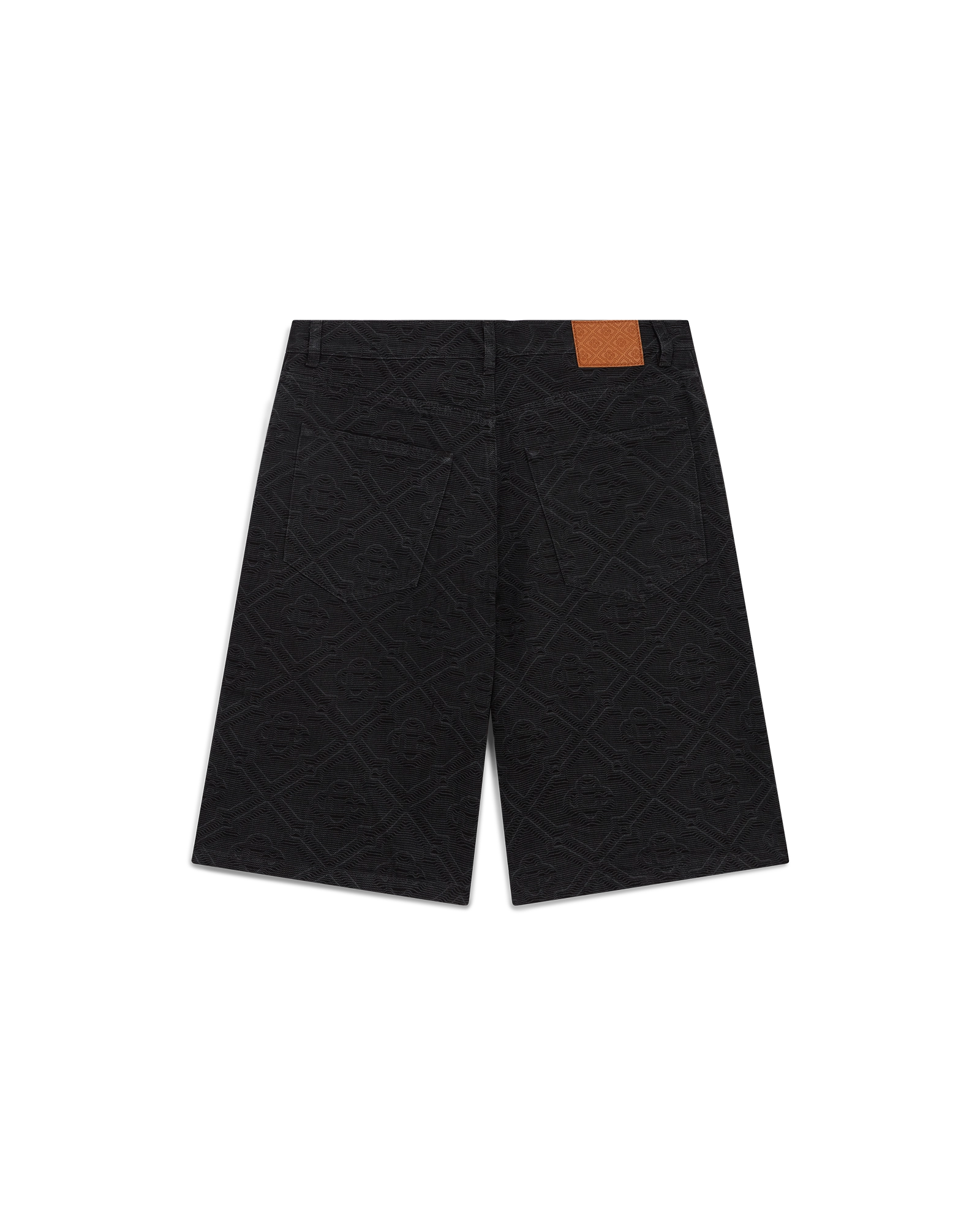 Laser Monogram Denim Shorts