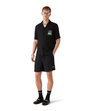 Volcano Jacquard Silk Shorts