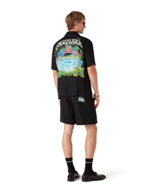 Volcano Jacquard Silk Shorts