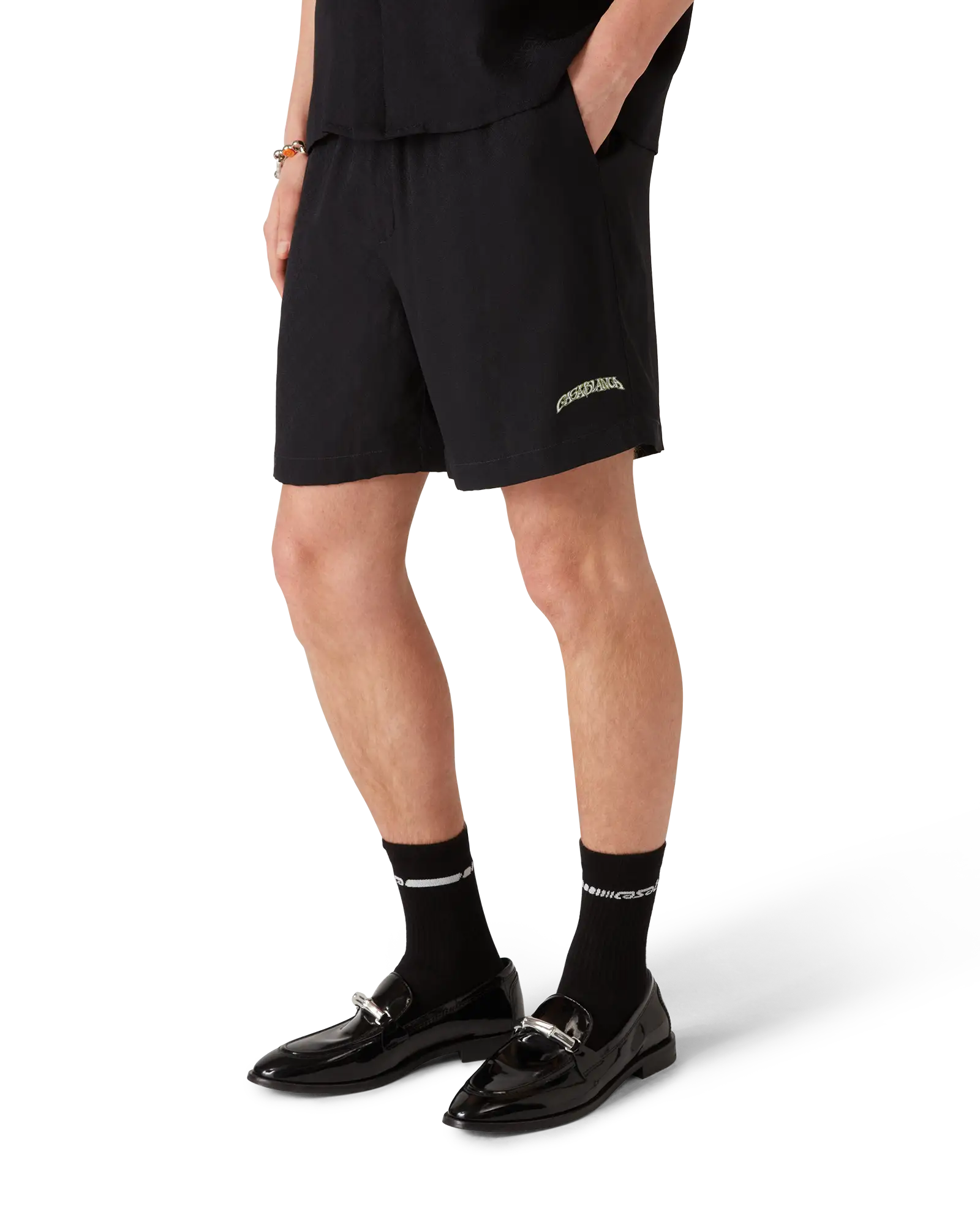 Volcano Jacquard Silk Shorts