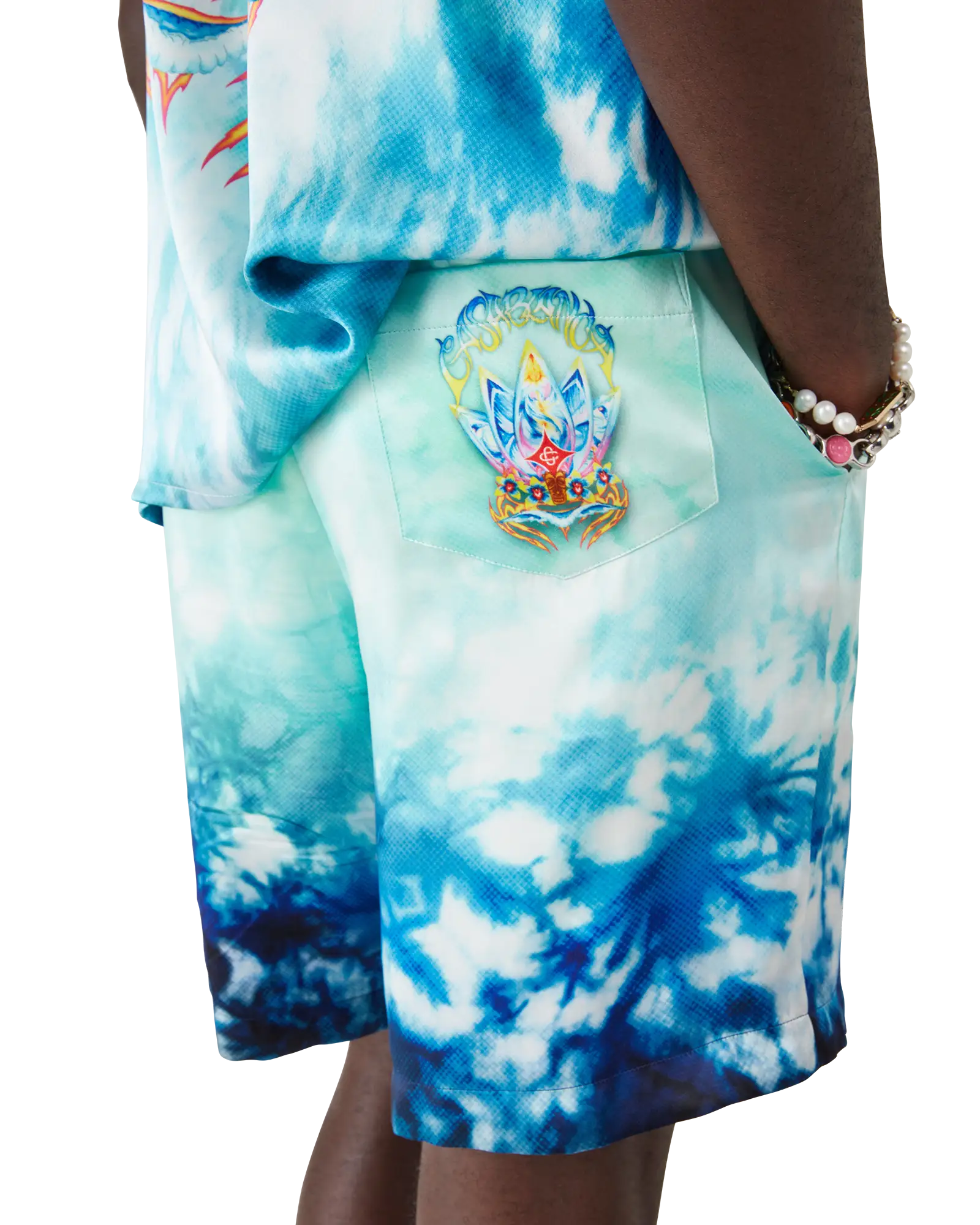 Surf Lotus Silk Shorts