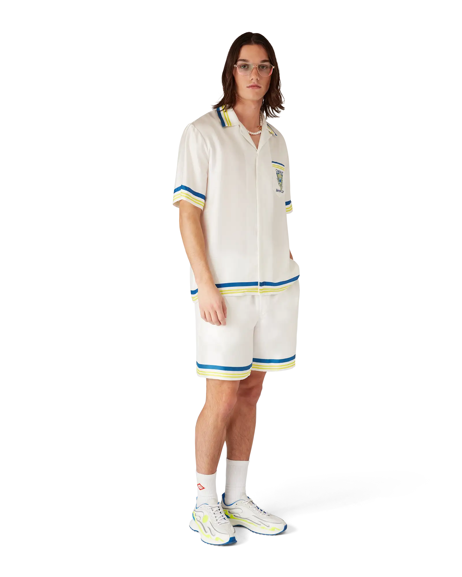 Short en soie Flaming Tennis Club Icon